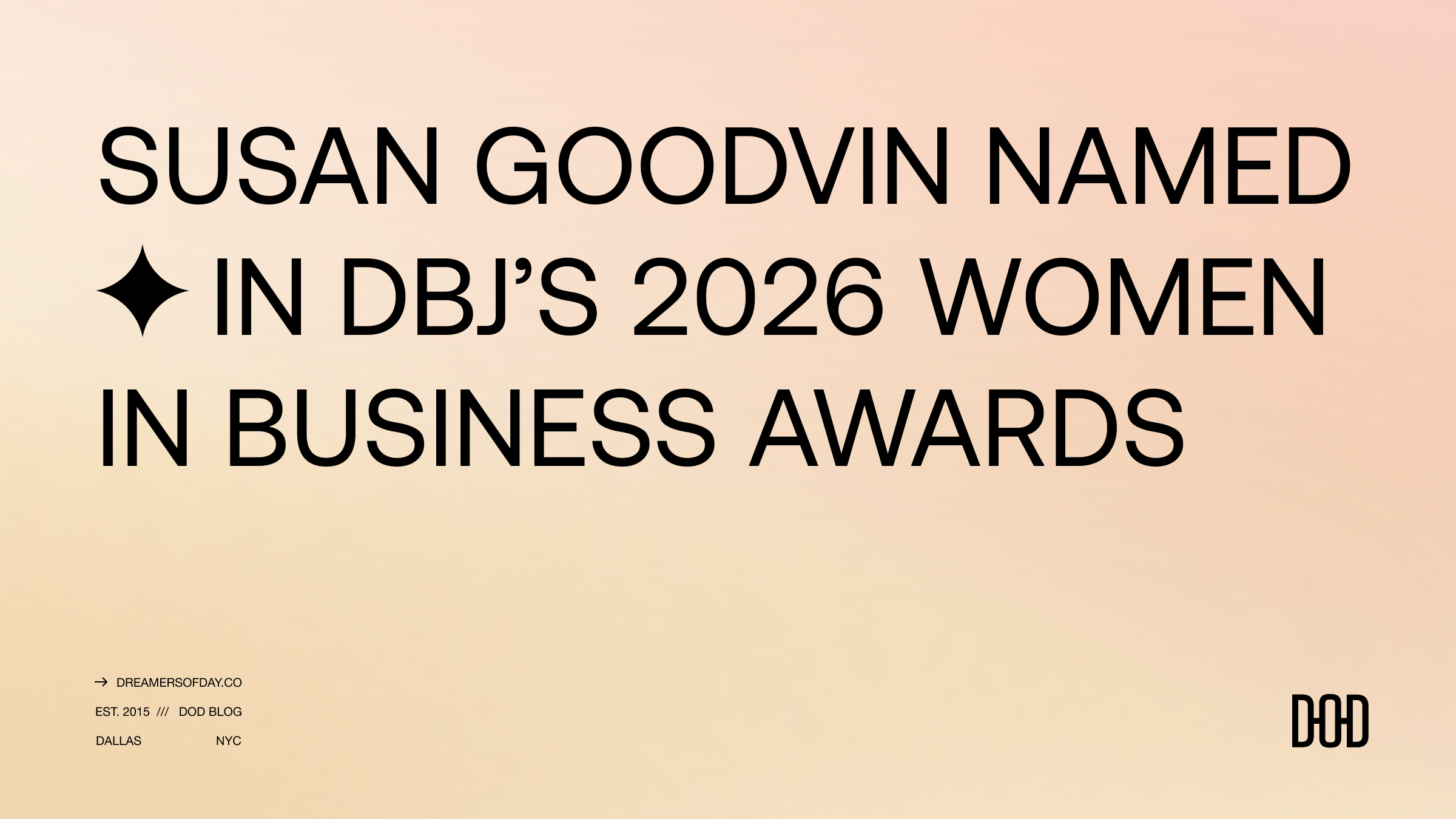 Susan Goodvin named in DBJ's 2026 Women in Business Awards